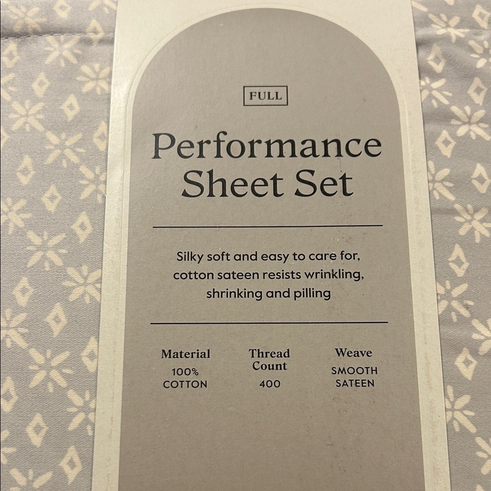Threshold Performance Sheet Set - Light Gray Pattern - Picture 2 of 6